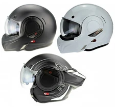 VIPER F242 FLIP OVER FRONT 180° MODULAR FLIP FRONT MOTORCYCLE HELMET P&J RATED