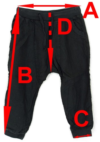 The Time Of Cherries Black Linen Harem Pants Junior Girl LOLA Size 12 Years - Picture 7 of 7