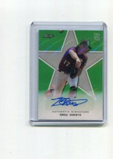 2020 Leaf Perfect Game Autographs Green Shimmer Drew Christo Auto 1/1