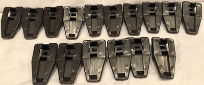 20-Pack Plastic Drawer Case Runners & Stop Guides For Dresser Repair - Brown 1-7/8 Inch