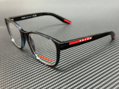 PRADA LINEA ROSSA PS 06PV CZH1O1 Blue Men's 57 mm Eyeglasses