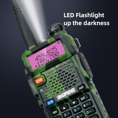 10PC Baofeng UV-5R 5W 3800mAh UHF VHF Dual Band Two Way Radio Walkie Talkie Camo - Picture 7 of 12