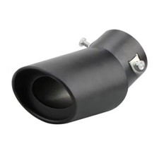 Terminale scarico auto universale Marmitta tuning in acciaio inossidabile Black