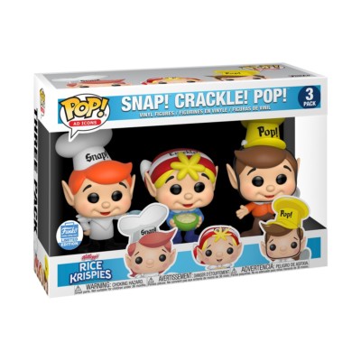 Funko Pop! Rice Krispies Snap Crackle Pop Ad Icon 3-Pack Bundle IN HAND