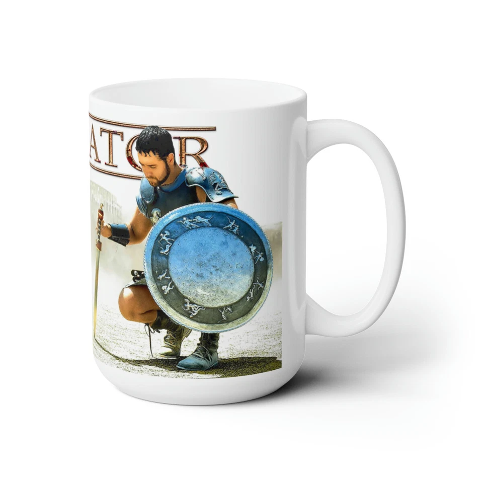 ATLANTIC ATLAS Gladiator (2000) Movie - Movie Fan Art - White Ceramic Mug 15oz