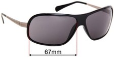 SFx Replacement Sunglass Lenses Fits Police S8384 - 67mm Wide