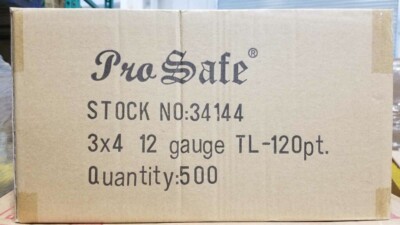 PRO Safe 3'' x 4'' Standard Card Size TOP LOADERS Case 500 120 Pt. Ultra Clear