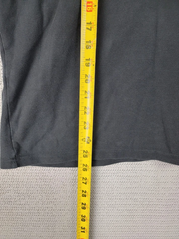 Crosshatch Polo Camiseta Talla XL Algodón Negro Informal Desteñido Foto 3 de 4