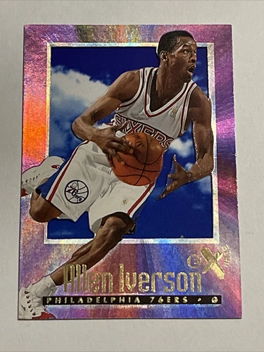 1996-97 Skybox EX-2000 #53 Allen Iverson Philadelphia 76ers RC Rookie SP HOFER