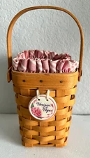 Longaberger~1998 Horizon Of Hope Basket w/Swing Handle, Liner, Prot & Tie On