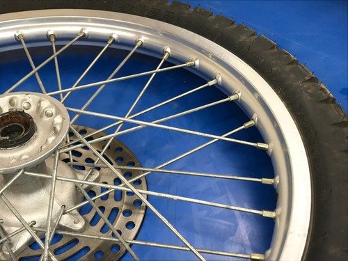 06 Suzuki DRZ400 DRZ 400 E S OEM Front Wheel Hub Rim Spokes Rotor Tire - Picture 11 of 14