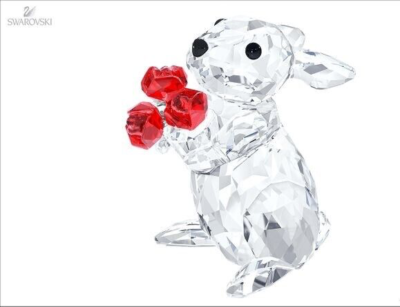 SWAROVSKI　葡萄 Swarovski Rabbit with Roses MIB #5063338 Signed! | eBay