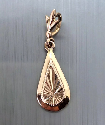 Vintage 14kt massiv Gold Anhänger, komplett gepunzt