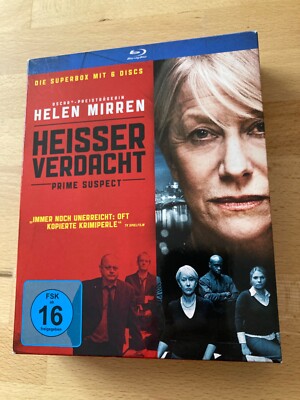 Helen Mirren Heisser Verdacht Prime Suspect 6 Blu-rays Box Serie mit Pappschuber