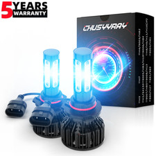 For Ford Edge 2011-2014 8000K 2pc 9012 LED Headlight High/Low Beam Bulbs Kit