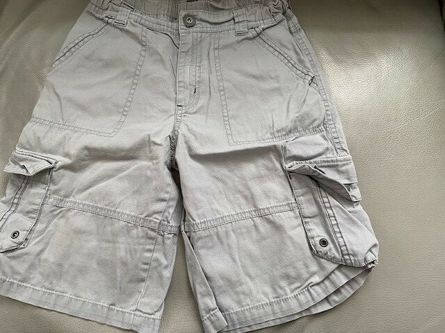 boy gymboree cargo shorts sz 8 grey school beach holidays spring summer