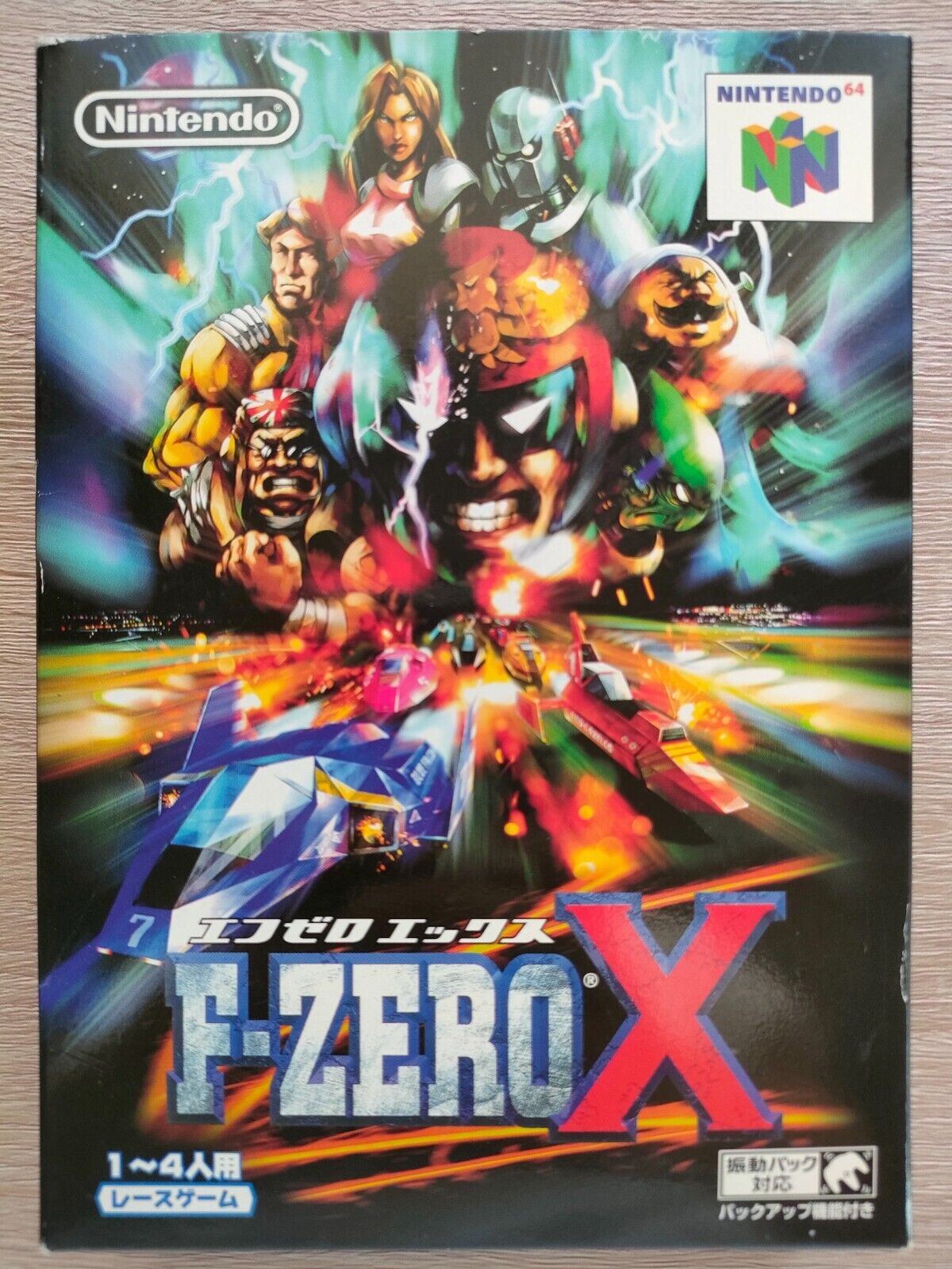 F-ZERO X Shindou Ver with box and manual Nintendo 64 Japanese Ver N64  FedEx/DHL