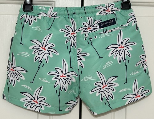 NWT Southern Lure youth boys 6 mint green floral swim trunks - Picture 2 of 4