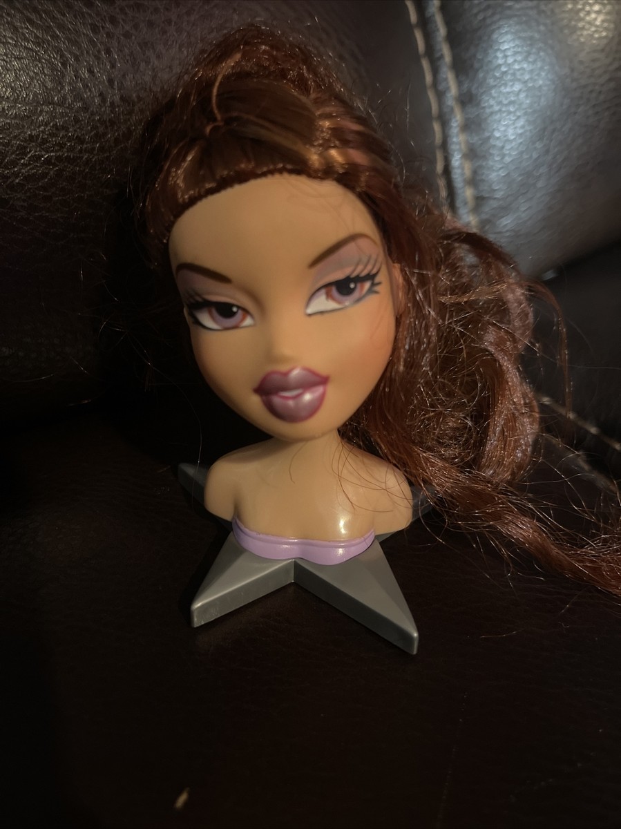 Bratz Head Gamez Meygan Fashion Head Vintage 2001 Long Hair