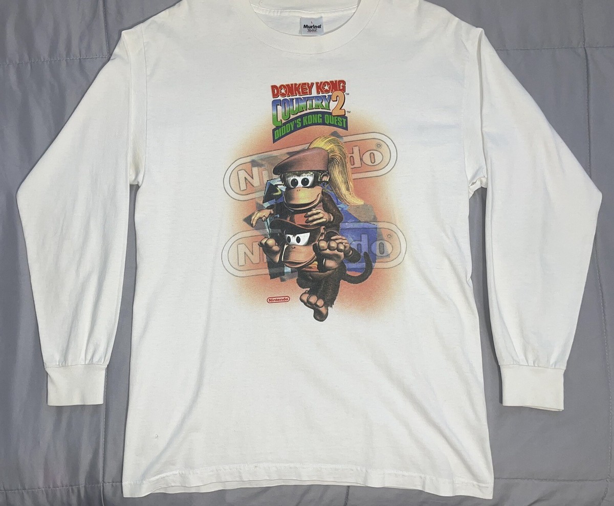 Vintage Nintendo Donkey Kong Country 2 DKC2 Promo Shirt Large VTG