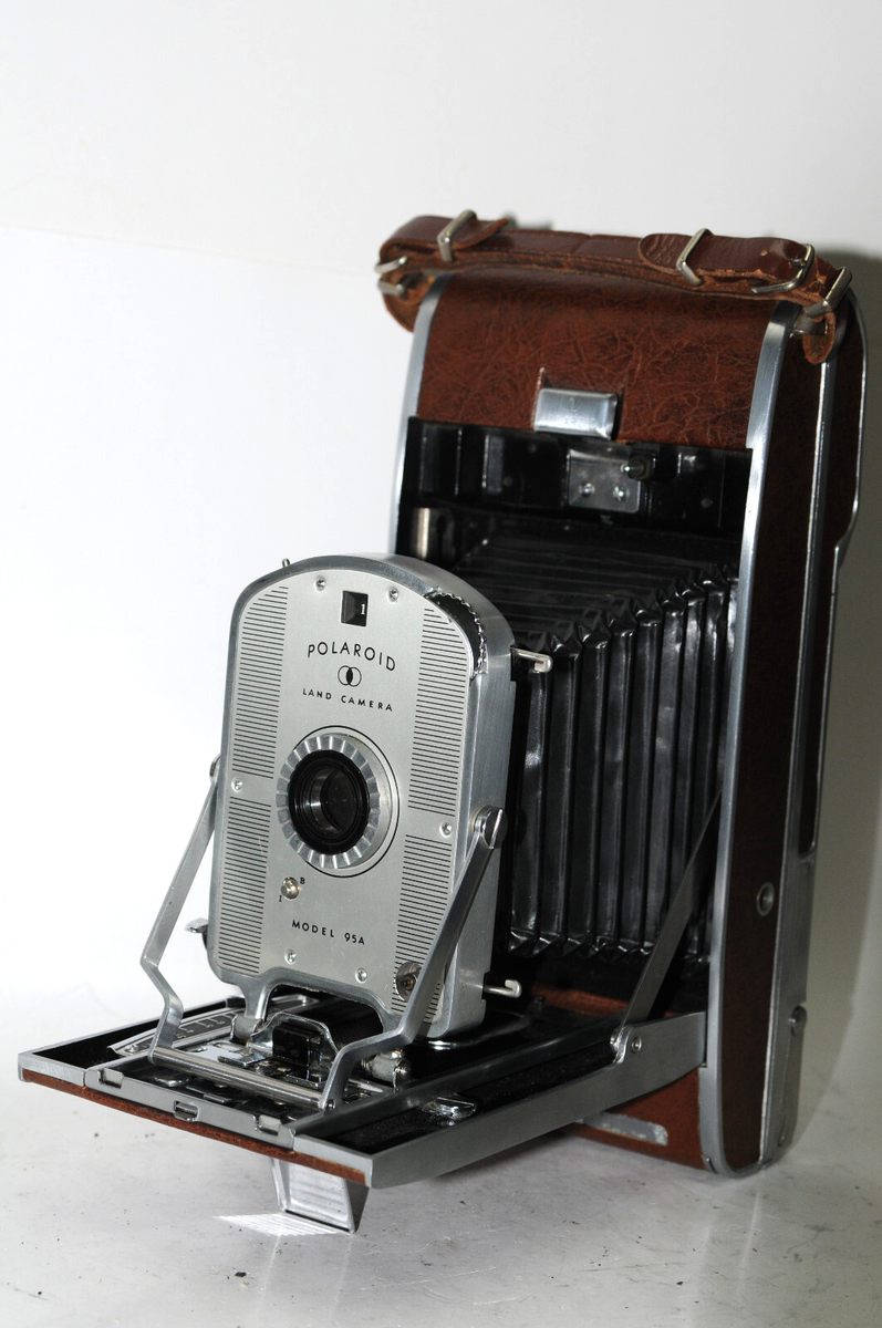 Polaroid Land camera Model 95A, CLEAN, GOOD CONDITION | eBay