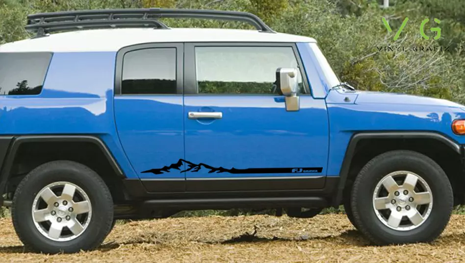 Toyota FJ Cruiser Vinyl Decal Sticker Graphics TRD Sport Side Door x2 ANY COLOR