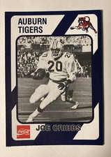 1989 Collegiate Collection Auburn Tigers Joe Cribbs #C-15 Coke