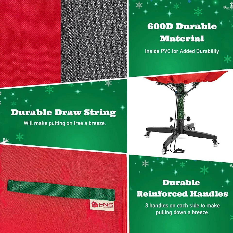 Christmas Tree Storage Bag – Premium Christmas Tree Cover Upright - Image 4 of 4