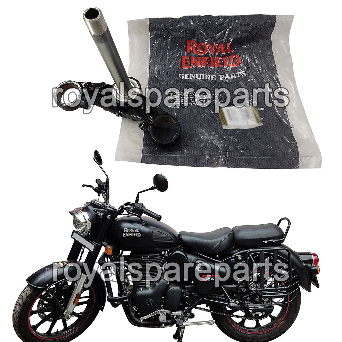 Genuine Royal Enfield Steering Stem Assembly For New Classic