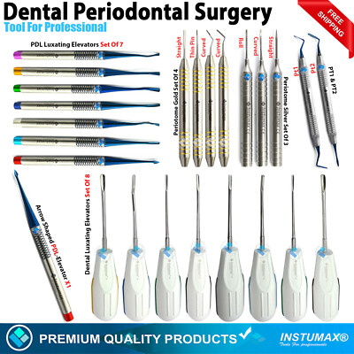 Dental Implant Surgery Luxating PDL Tooth Root Elevators Periotomes Instruments