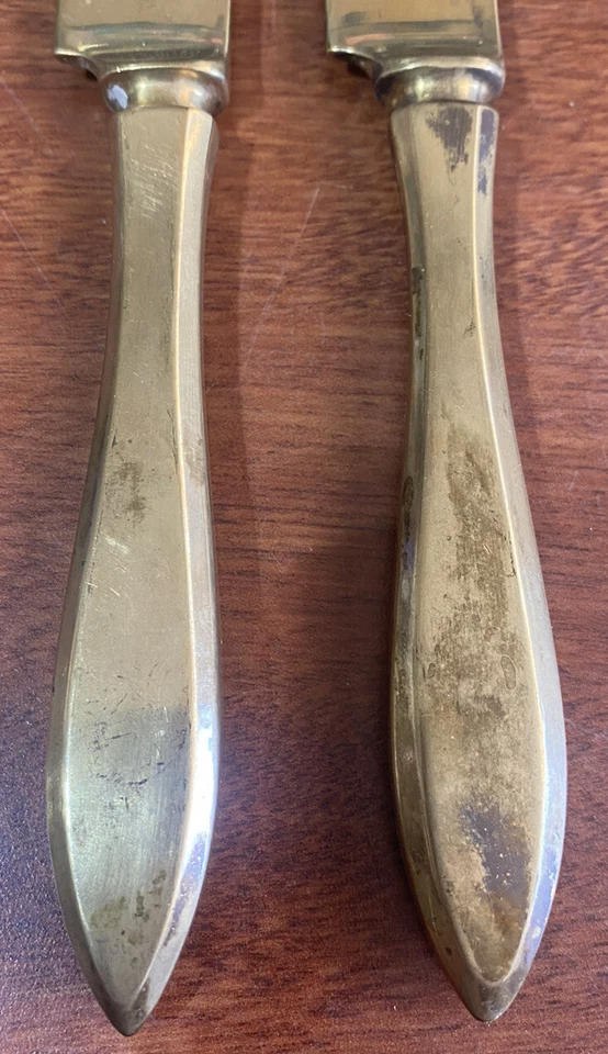 Vintage Dirigold Dirilyte Goldware Regal Flatware Silverware 9” Dinner Knife - Image 4 of 4