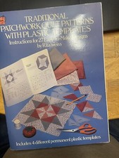 1985 Plastic Templates for Traditional Patchwork Quilt Patterns 27 designs