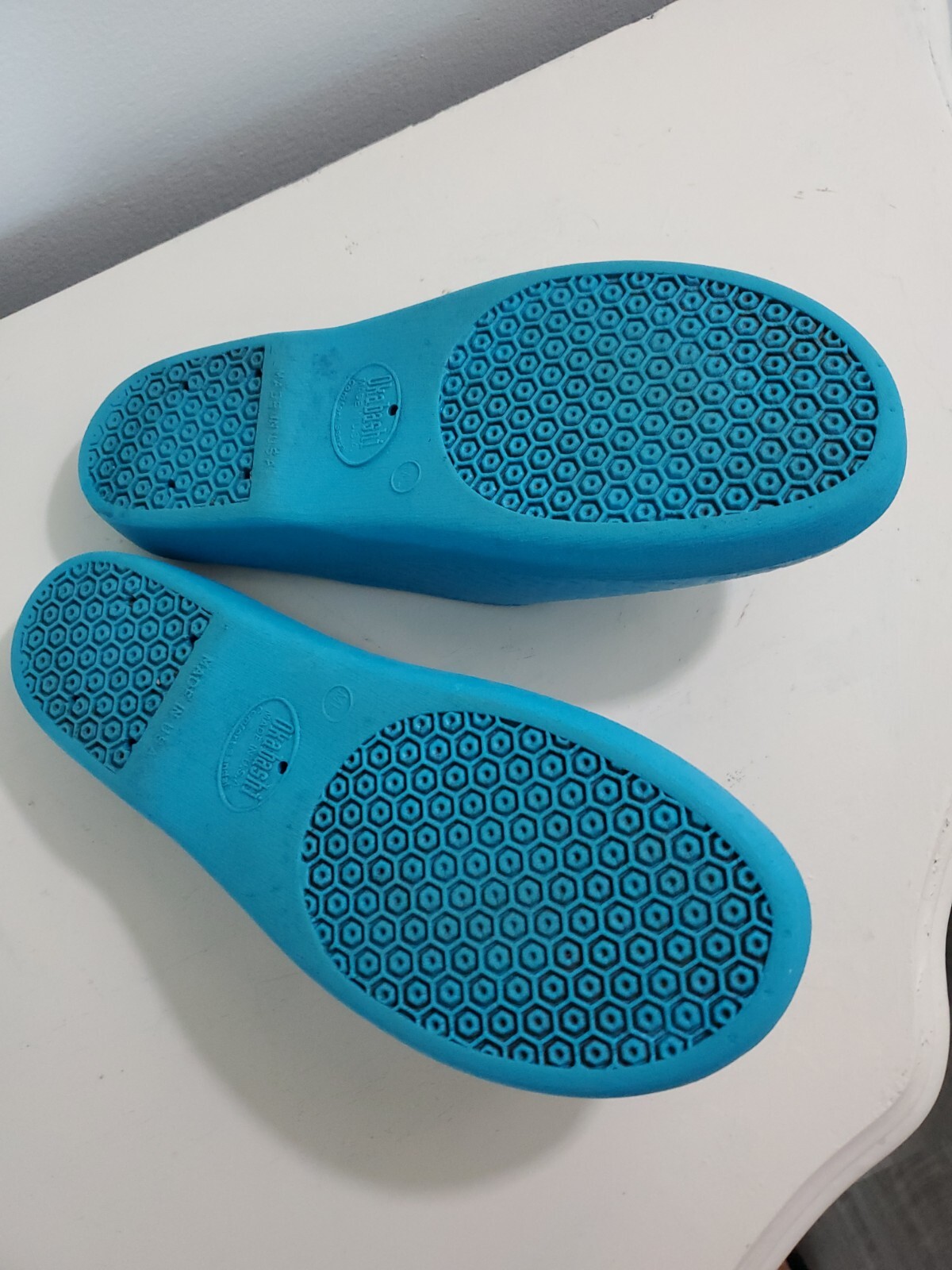 Womens OKABASHI Aquamarine Clogs Mule Slip On Shoes S… Gem