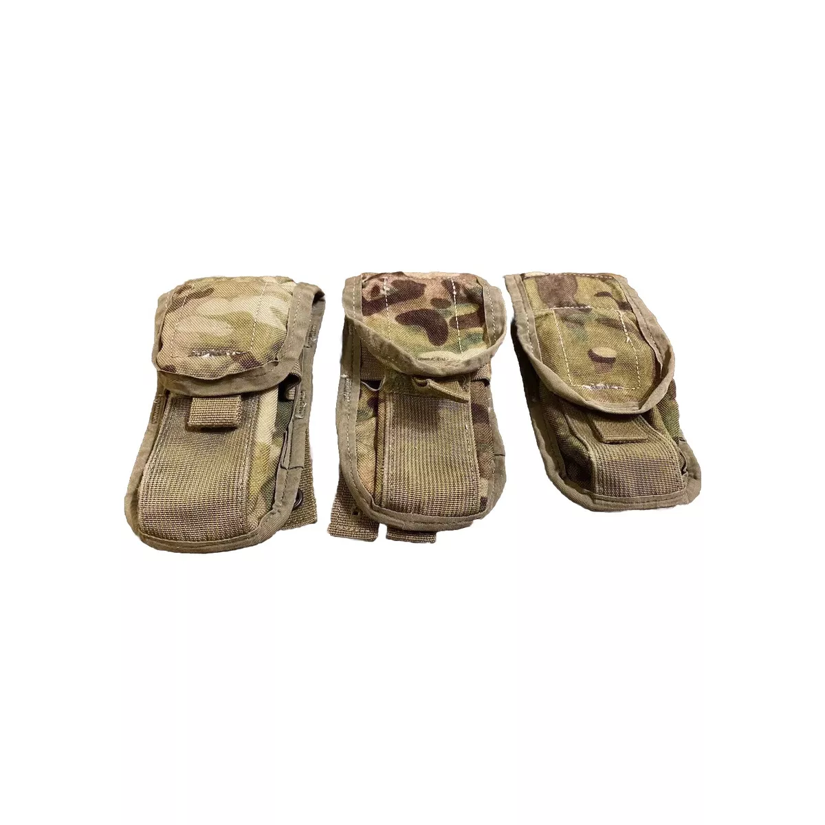 3x Molle 2-Magazin Ammunition Pouch, 0 7/32in, NSN 8465-01-580 
