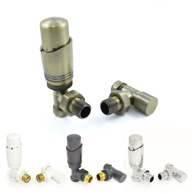 Delta Winkel TRV, Design Thermostat Heizkörper Ventile Set - 15 mm (6 Ausführungen)