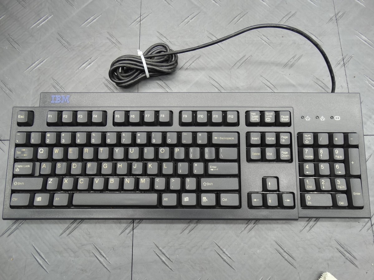 IBM PS/2 Wired Keyboard KB-9910 Standard Tested Vintage (2 IBM PS/2 Wired Keyboard KB-9910 Standard Tested Vintage (2