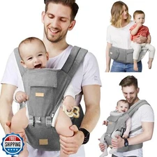 SNOOZYNEST Baby Carrier Newborn to Toddler with Hip Seat, Soft 6-in-1 Ergonom