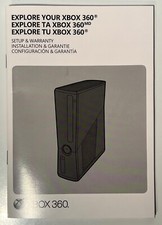 XBOX 360 Console System Instruction Manual "Setup Warranty" Book