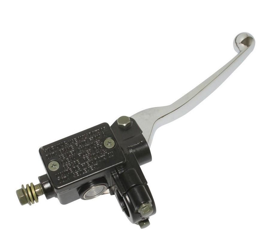 Maître cylindre de frein adaptable Kymco 50 Agility 4T droit noir chrome 22mm