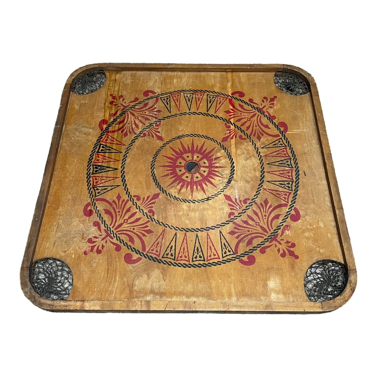 Antique Carrom Game Board 28 1/2