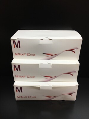 MIllipore REF PEZGS0816 Millicell EZ Slide 8 Well Glass Lot 3 PKS