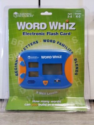 Learning Resources Word Whiz Electronic Flash Card (LER6964) NEW FACTORY SEALED