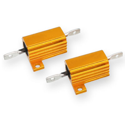 2 Pz 5 W Alluminio Potenza Custodia In Metallo Resistore A Filo Avvolto 0.1 ~ 10K 0.33 0.5 1 2 5 6 8 10 20 50 100 120 200 300 1K 5K 10K Ohm - Foto 2