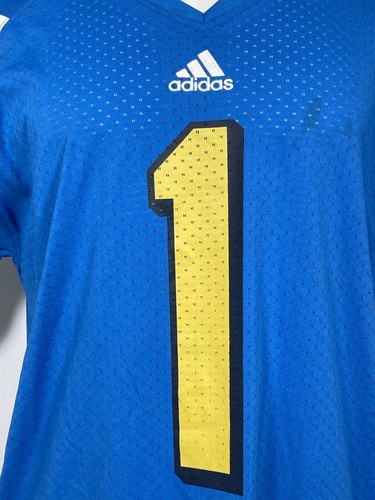 UCLA Bruins #1 adidas Blue Home Football Jersey Men's MEDIUM - Picture 2 of 14