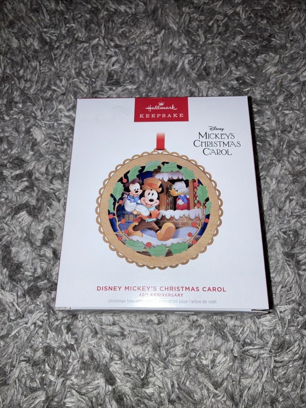 HALLMARK DISNEY MICKEY'S CHRISTMAS CAROL 40TH ANNIVERSARY DISNEY ORNAMENT