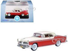 1955 Chrysler New Yorker St.regis Red Platinum 187 Ho By Oxford 87cny55001