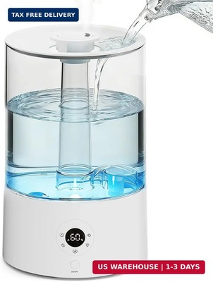Electactic 4L Top Fill Humidifier for Bedroom, Auto Constant Humidity, Smart Con