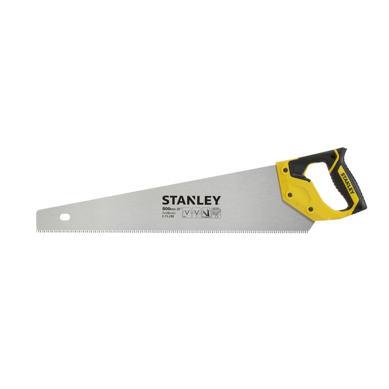 Scie égoïne Jetcut STANLEY 500 mm pour coupe débit moyenne 2-15-288