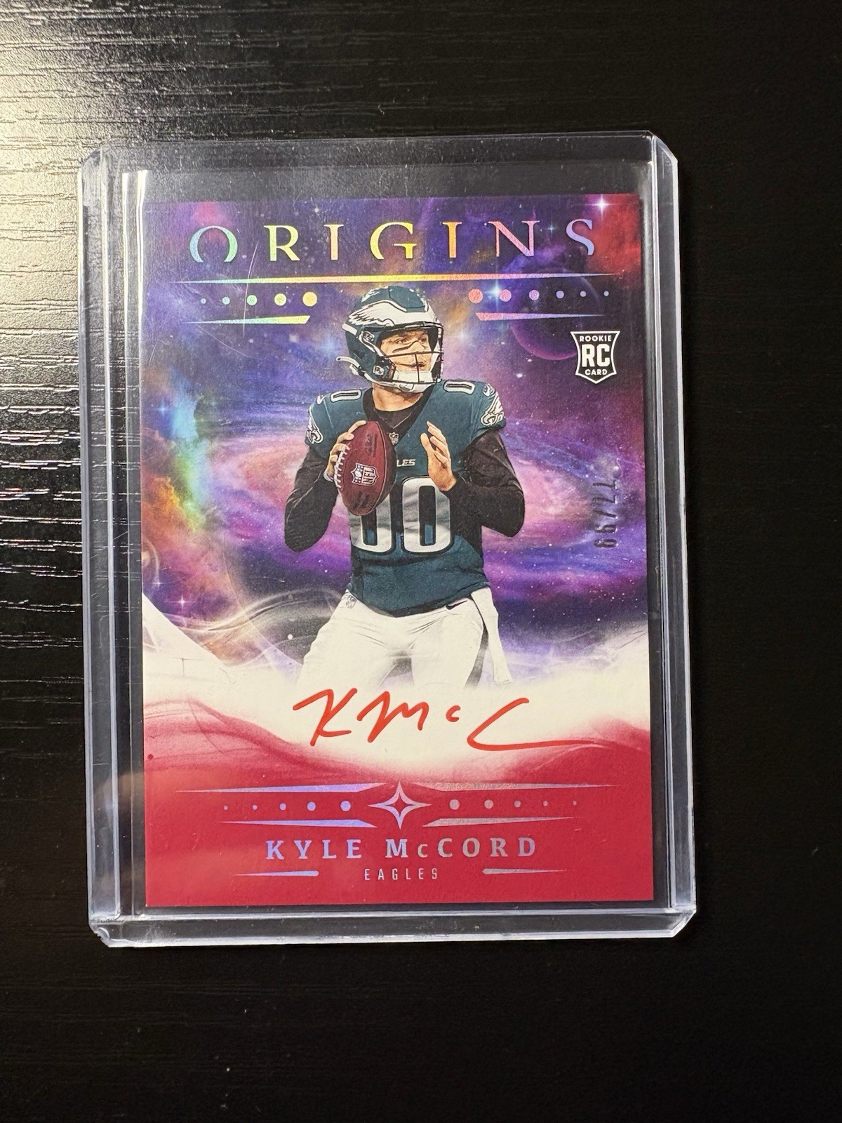 2025 Panini Origins - Rookie Autographs Kyle McCord #RA-KMC Red /99 (AU, RC)