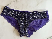 VICTORIA'S SECRET PINK Animal Print Low Rise RARE VINTAGE HIPSTER PANTIES S NWOT